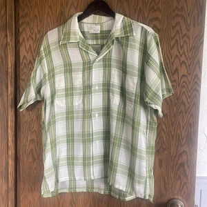 Vintage Shortsleeve Button Down L‎